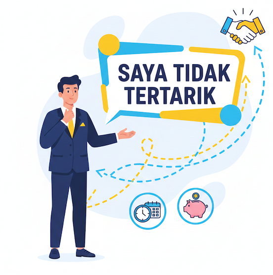mengatasi keberatan saya tidak tertarik